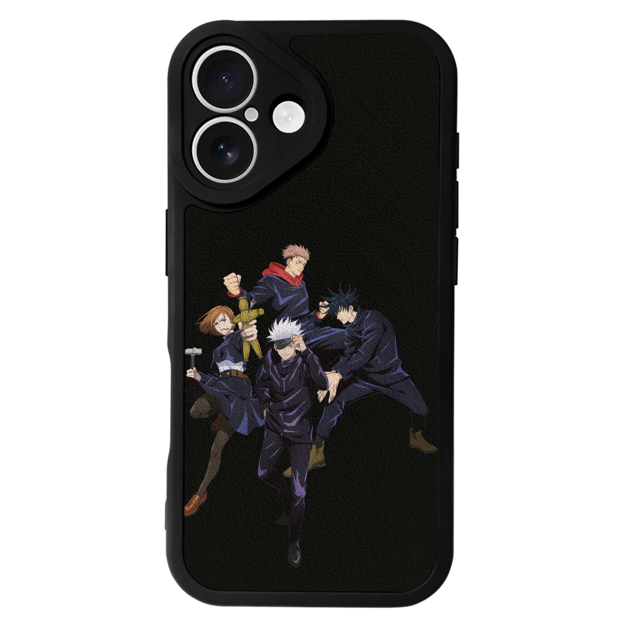 （画像用） 呪術廻戦 Jujutsu Kaisen 【iPhone 16シリーズ対応】シリコンスマホケース（レザー調） 材質：シリコン
